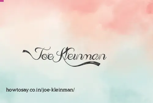 Joe Kleinman