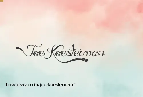 Joe Koesterman