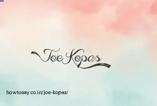 Joe Kopas