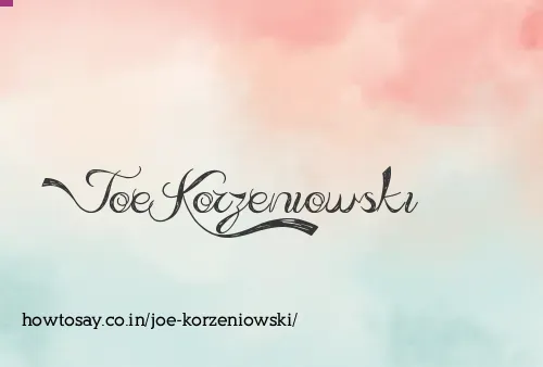 Joe Korzeniowski