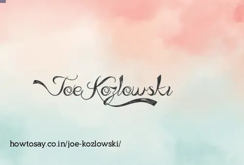 Joe Kozlowski