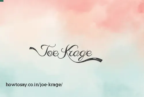 Joe Krage