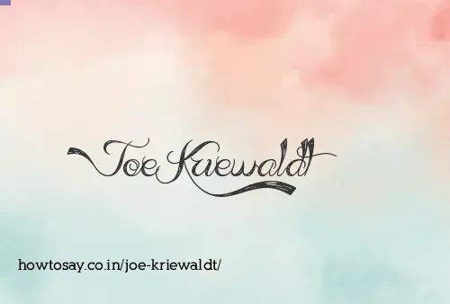 Joe Kriewaldt