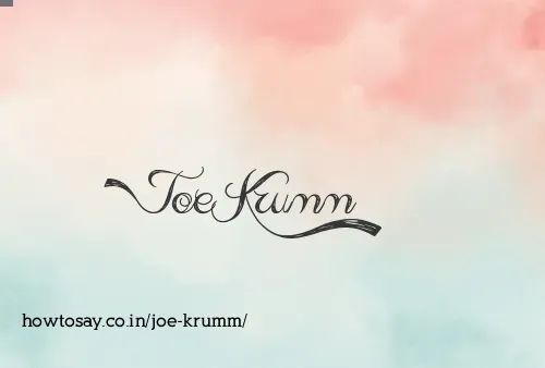 Joe Krumm