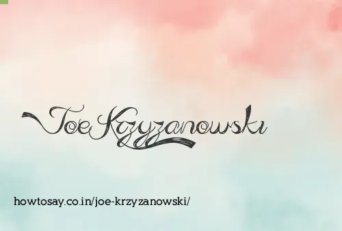 Joe Krzyzanowski