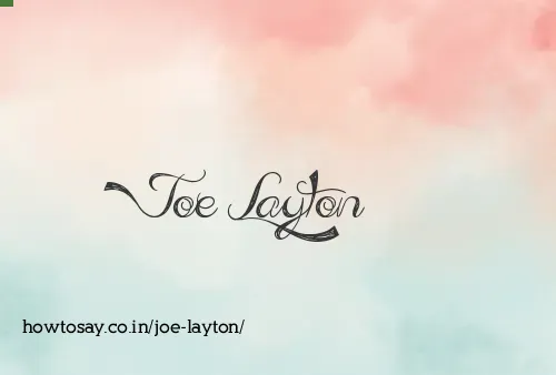 Joe Layton