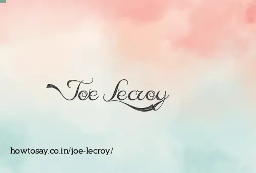 Joe Lecroy