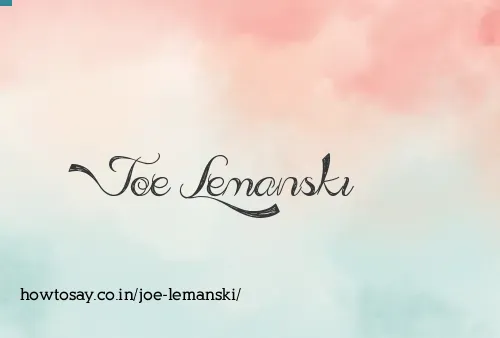 Joe Lemanski