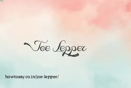 Joe Lepper