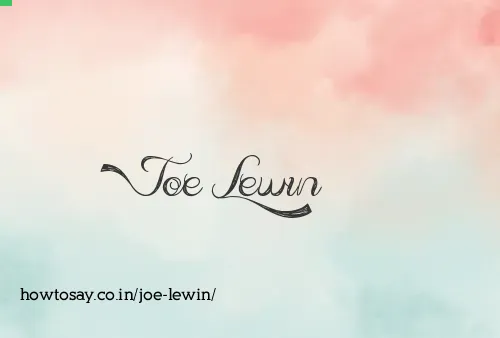 Joe Lewin