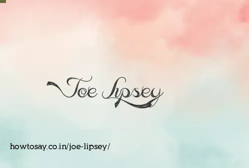 Joe Lipsey