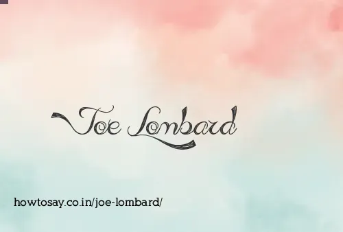 Joe Lombard
