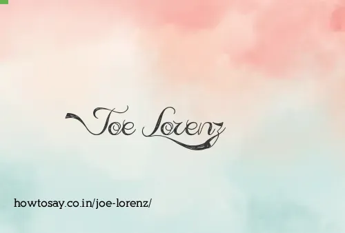 Joe Lorenz