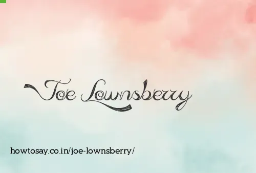 Joe Lownsberry