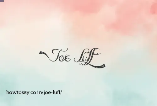 Joe Luff