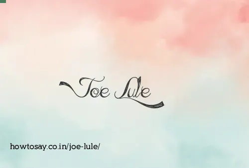 Joe Lule