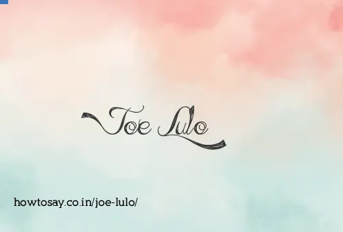Joe Lulo
