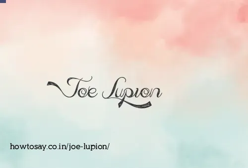 Joe Lupion