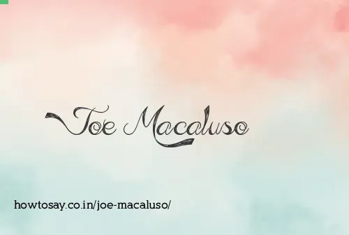 Joe Macaluso