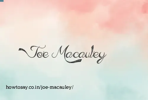 Joe Macauley