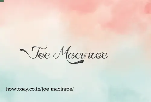 Joe Macinroe