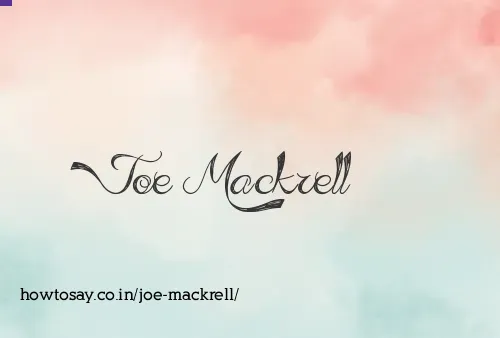 Joe Mackrell