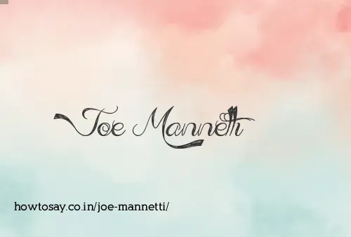 Joe Mannetti