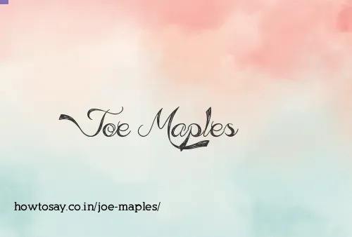 Joe Maples