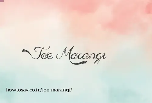 Joe Marangi