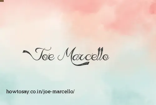 Joe Marcello