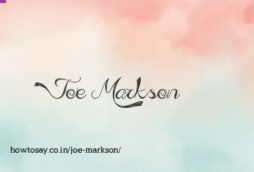 Joe Markson