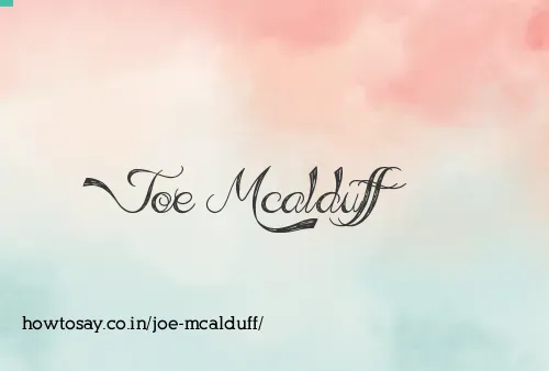Joe Mcalduff