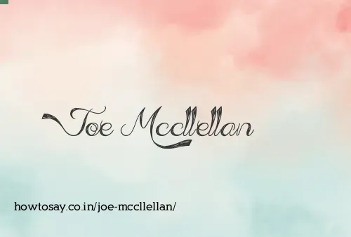 Joe Mccllellan
