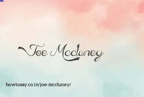 Joe Mccluney