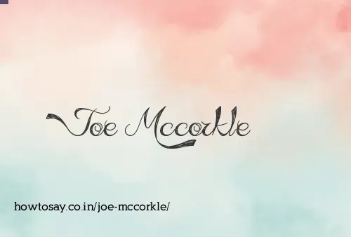 Joe Mccorkle