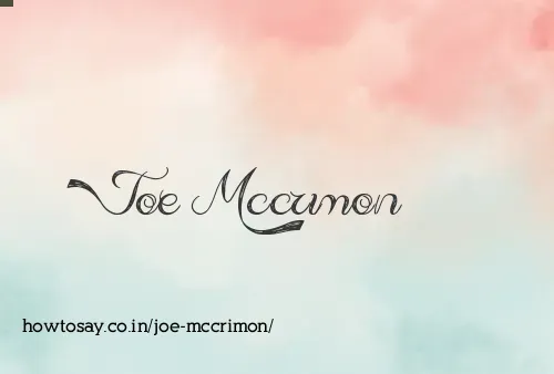 Joe Mccrimon