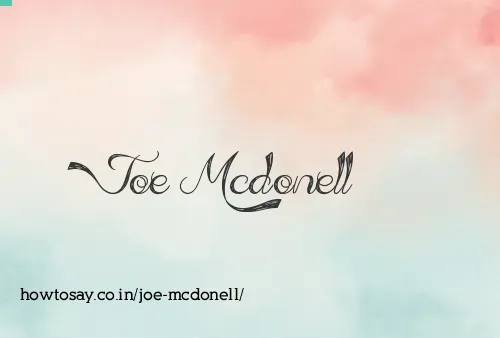 Joe Mcdonell