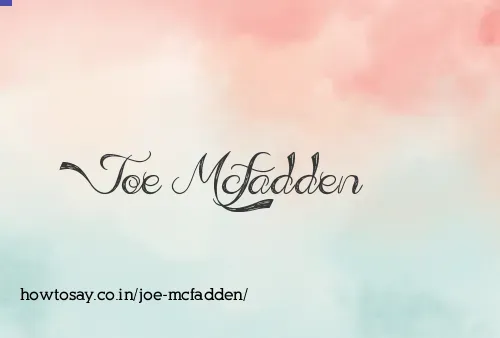 Joe Mcfadden