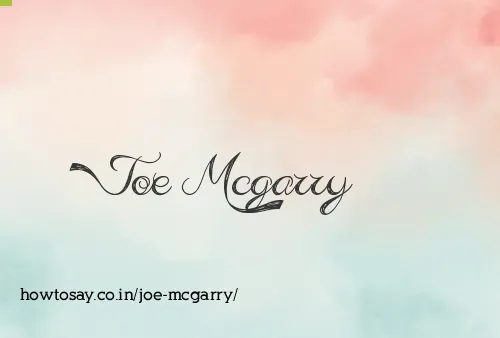 Joe Mcgarry