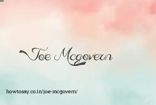 Joe Mcgovern