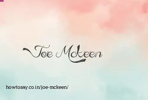 Joe Mckeen