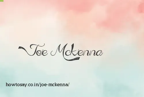 Joe Mckenna