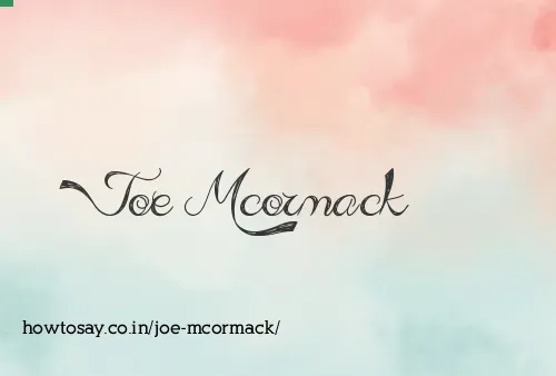 Joe Mcormack