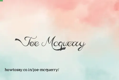 Joe Mcquerry