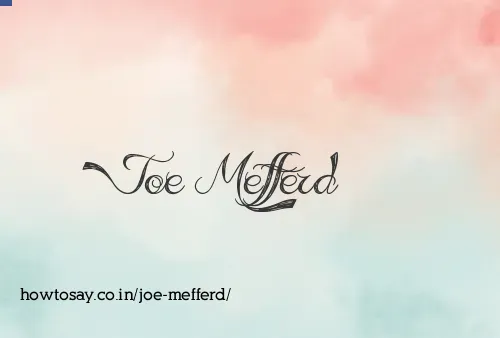 Joe Mefferd