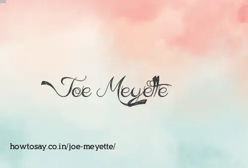 Joe Meyette