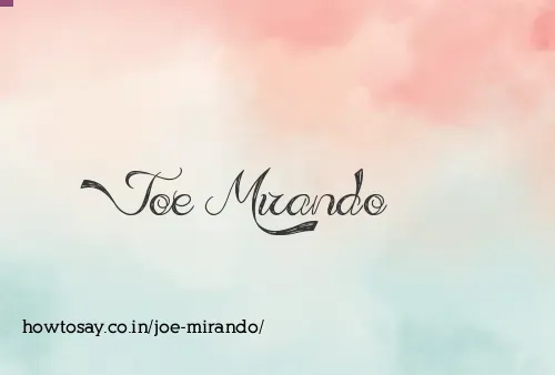 Joe Mirando