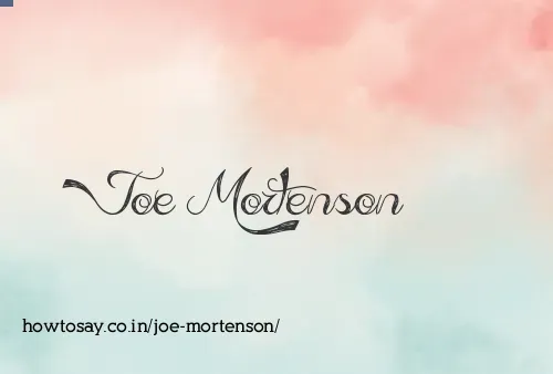 Joe Mortenson