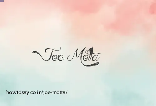 Joe Motta