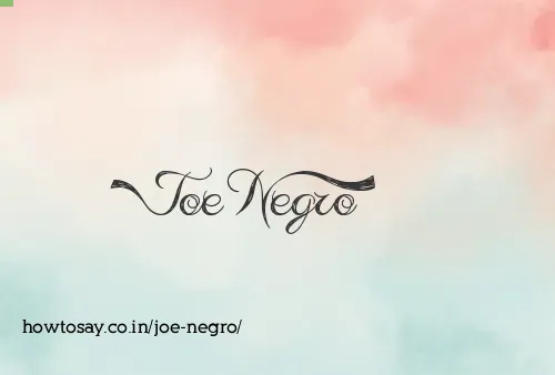 Joe Negro